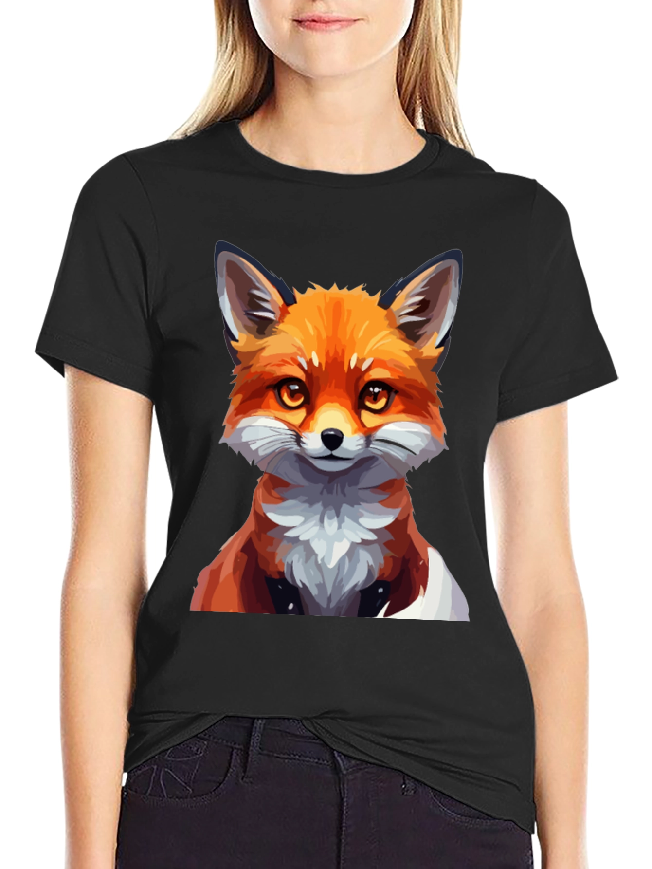 Fox Graphic T-Shirt - Mens Black Tee