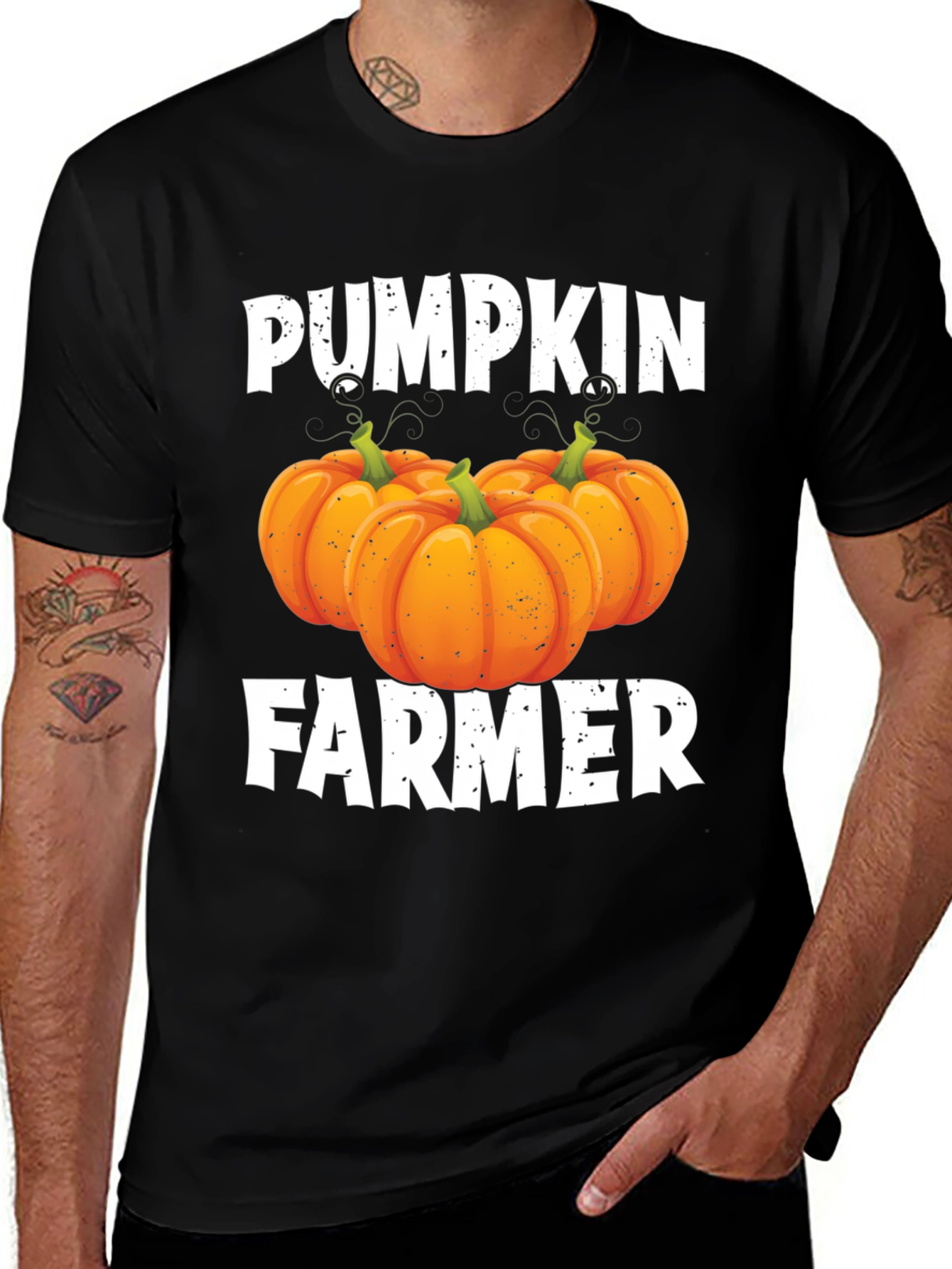Pumpkin Farmer Halloween T-Shirt