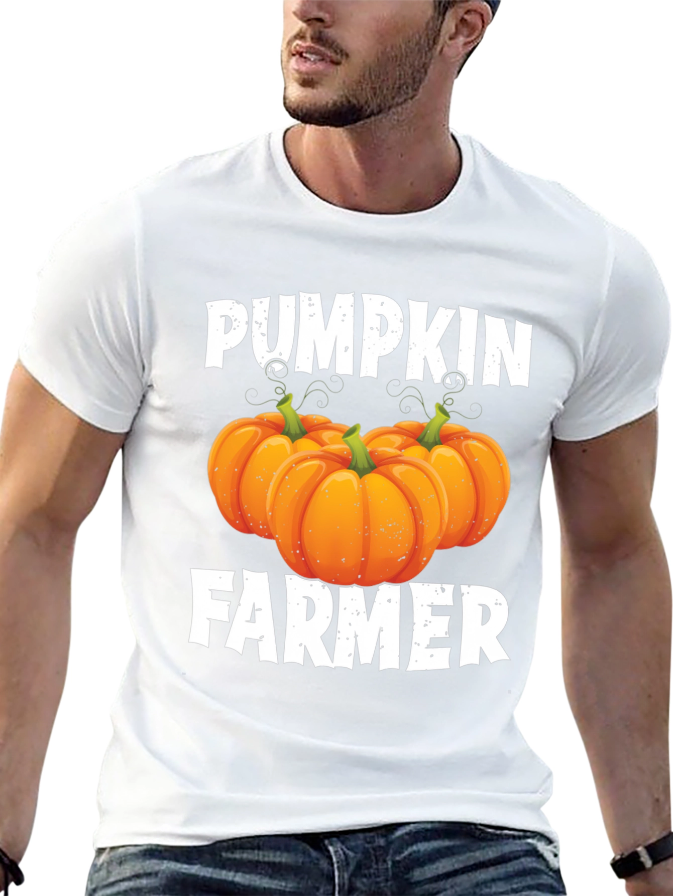 Pumpkin Farmer Halloween T-Shirt