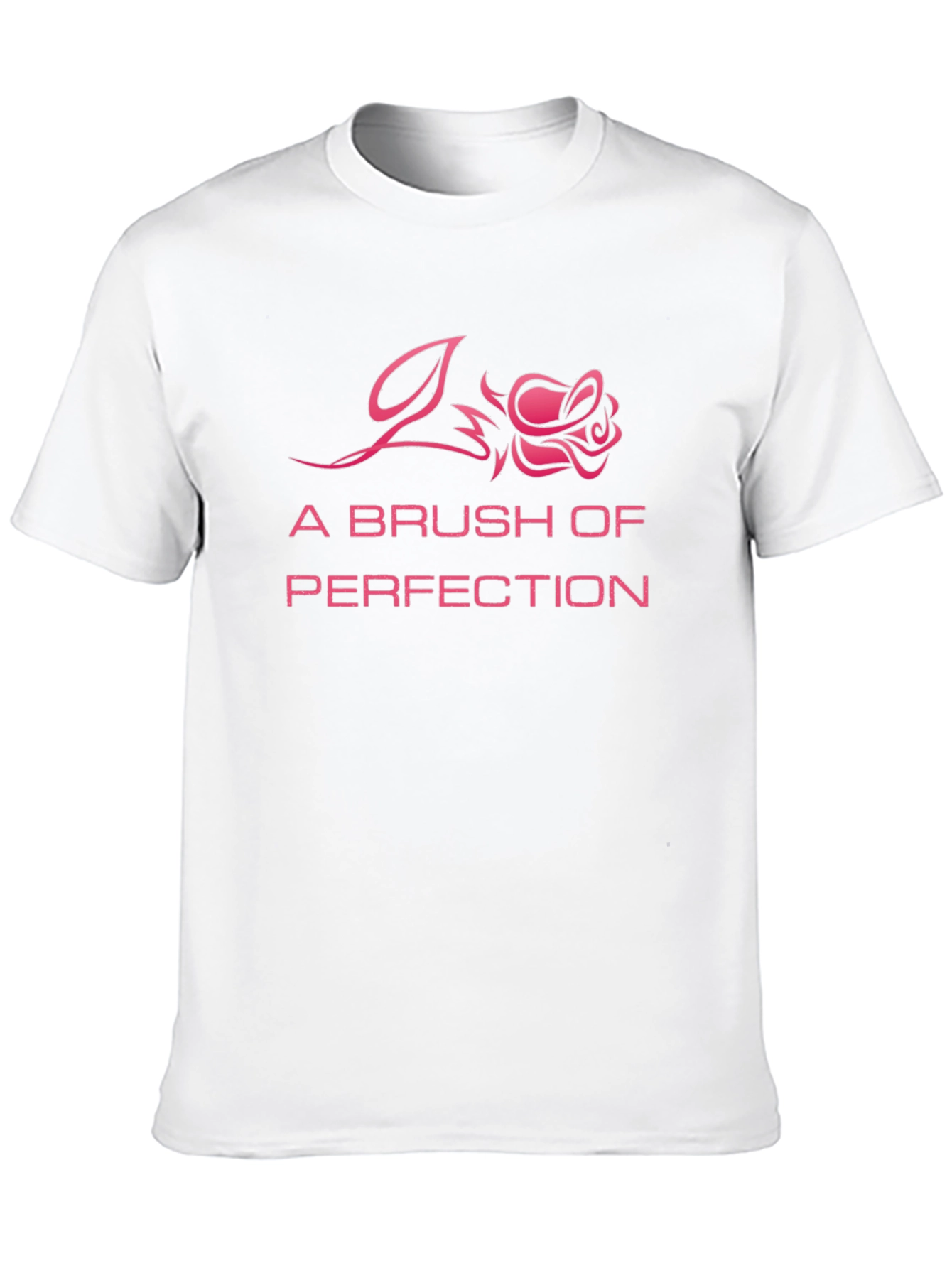 A Brush of Perfection Black Graphic T-Shirt
