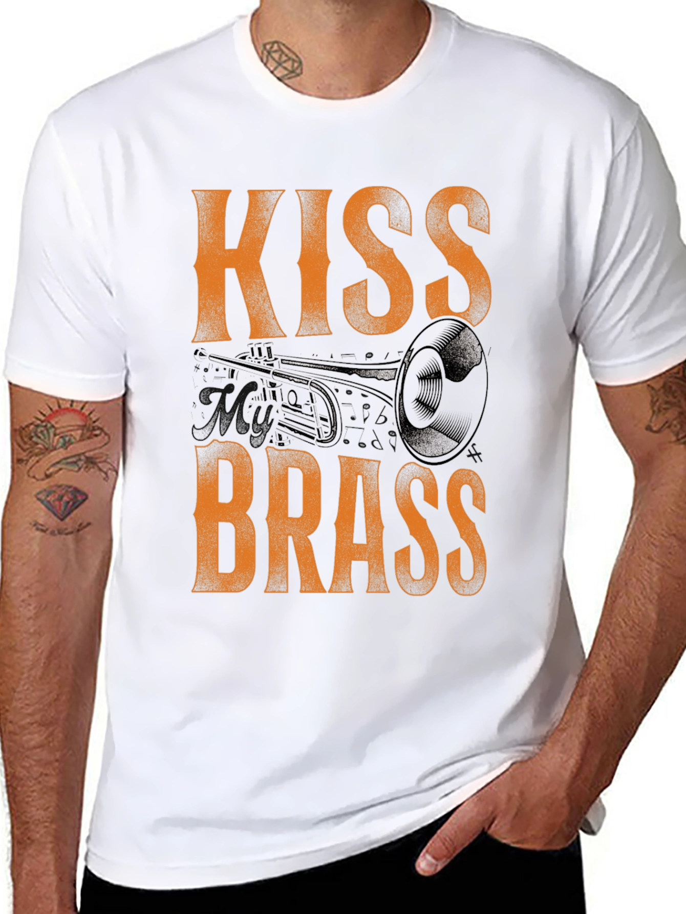 Kiss Brass T-Shirt - Music Lover Tee