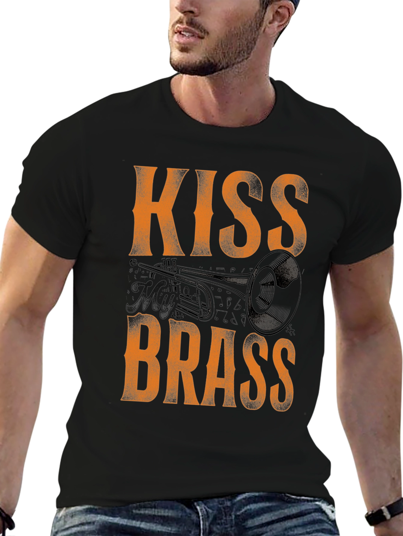 Kiss Brass T-Shirt - Music Lover Tee
