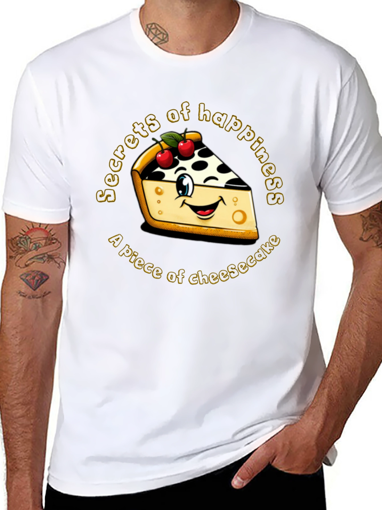 Cheesecake Happiness Graphic Tee