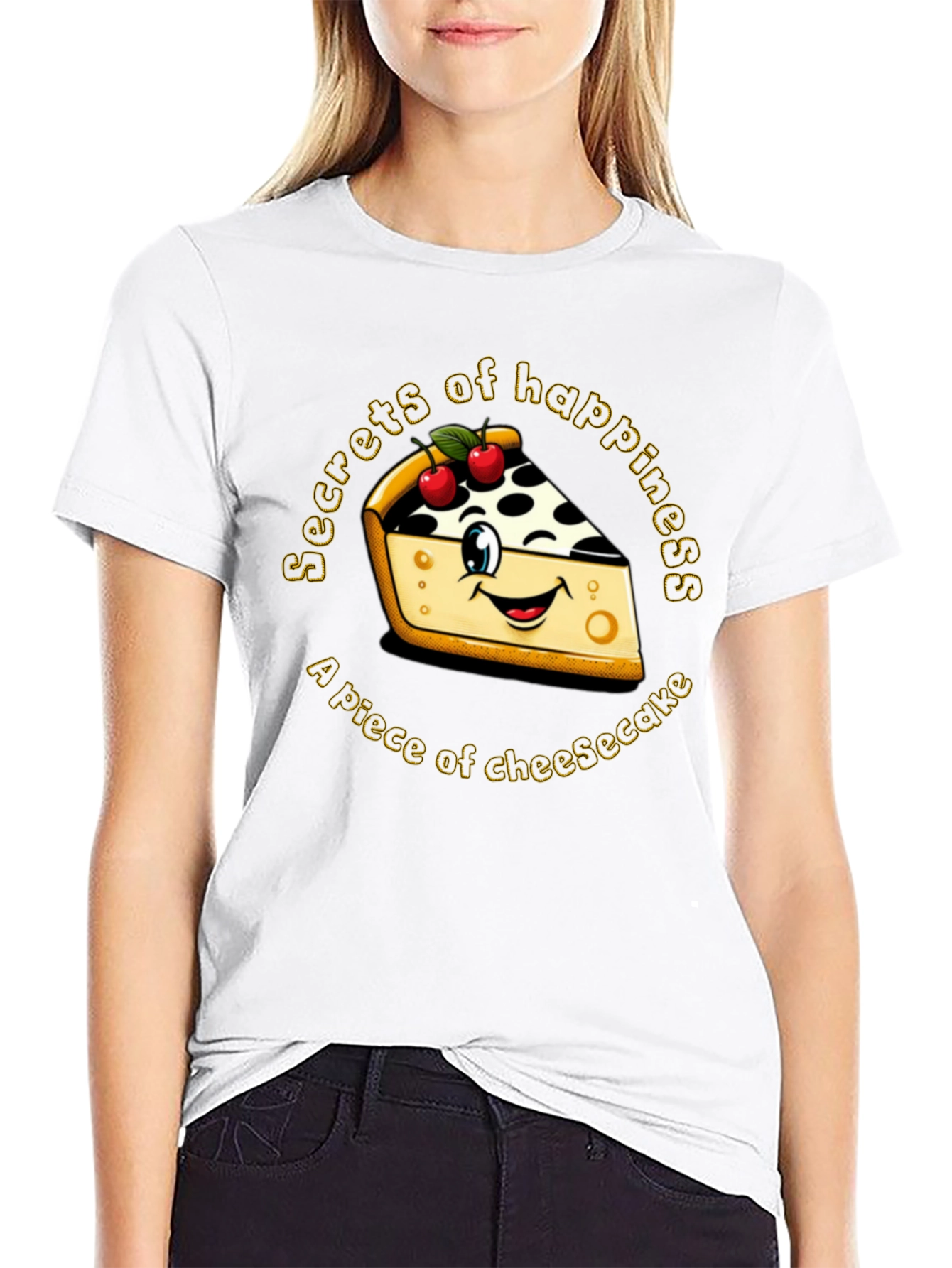 Cheesecake Happiness Graphic Tee