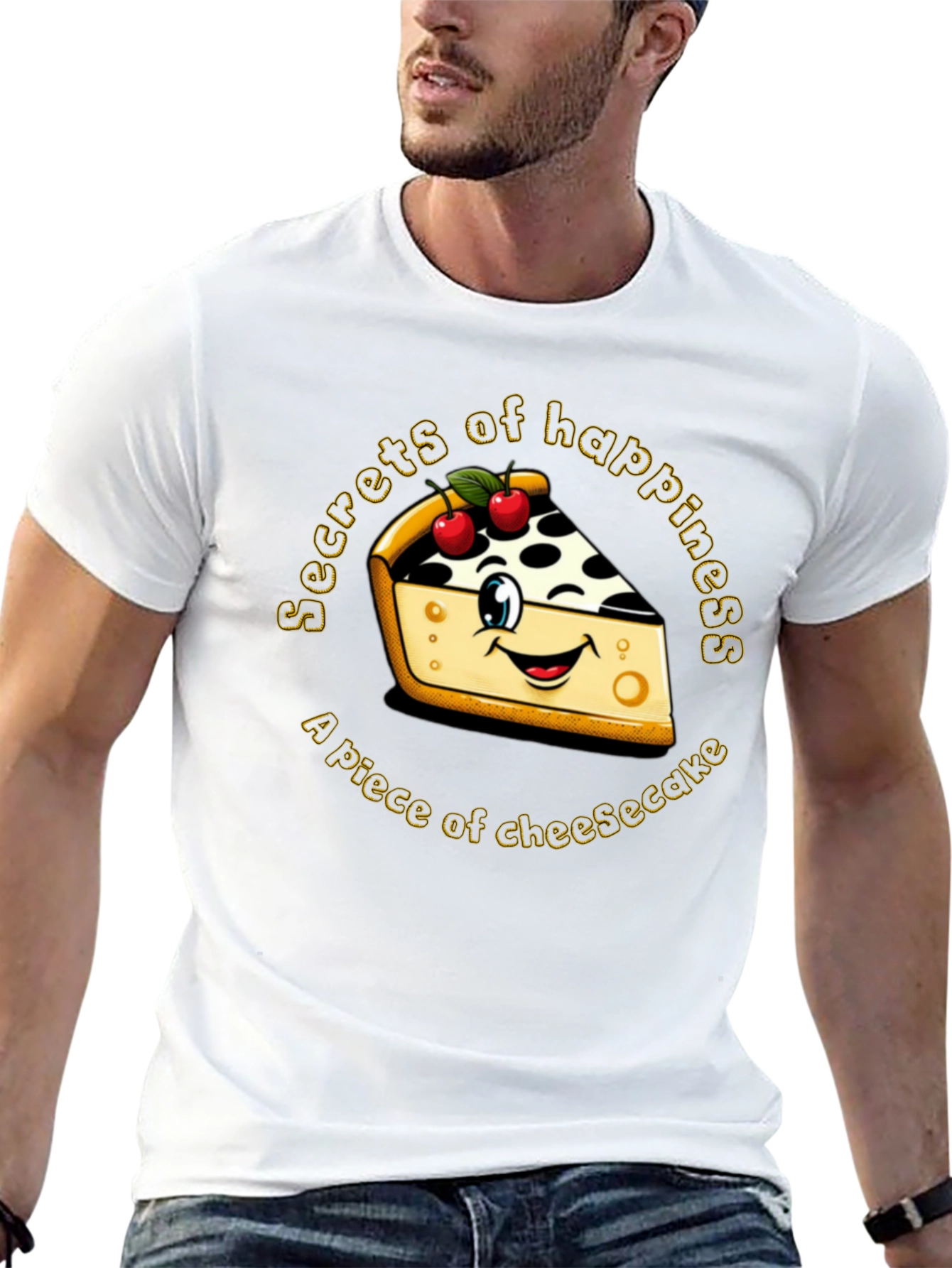 Cheesecake Happiness Graphic Tee