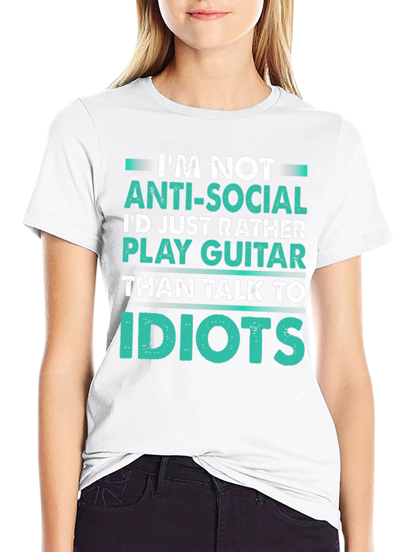 Anti-Social Guitar Player Graphic Tee