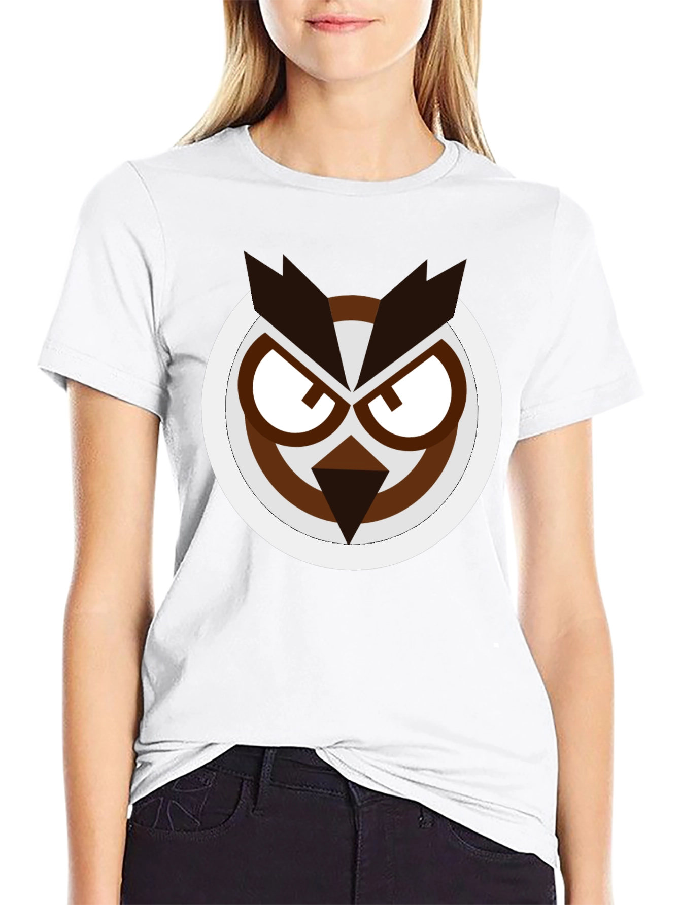 Owl Graphic Black T-Shirt