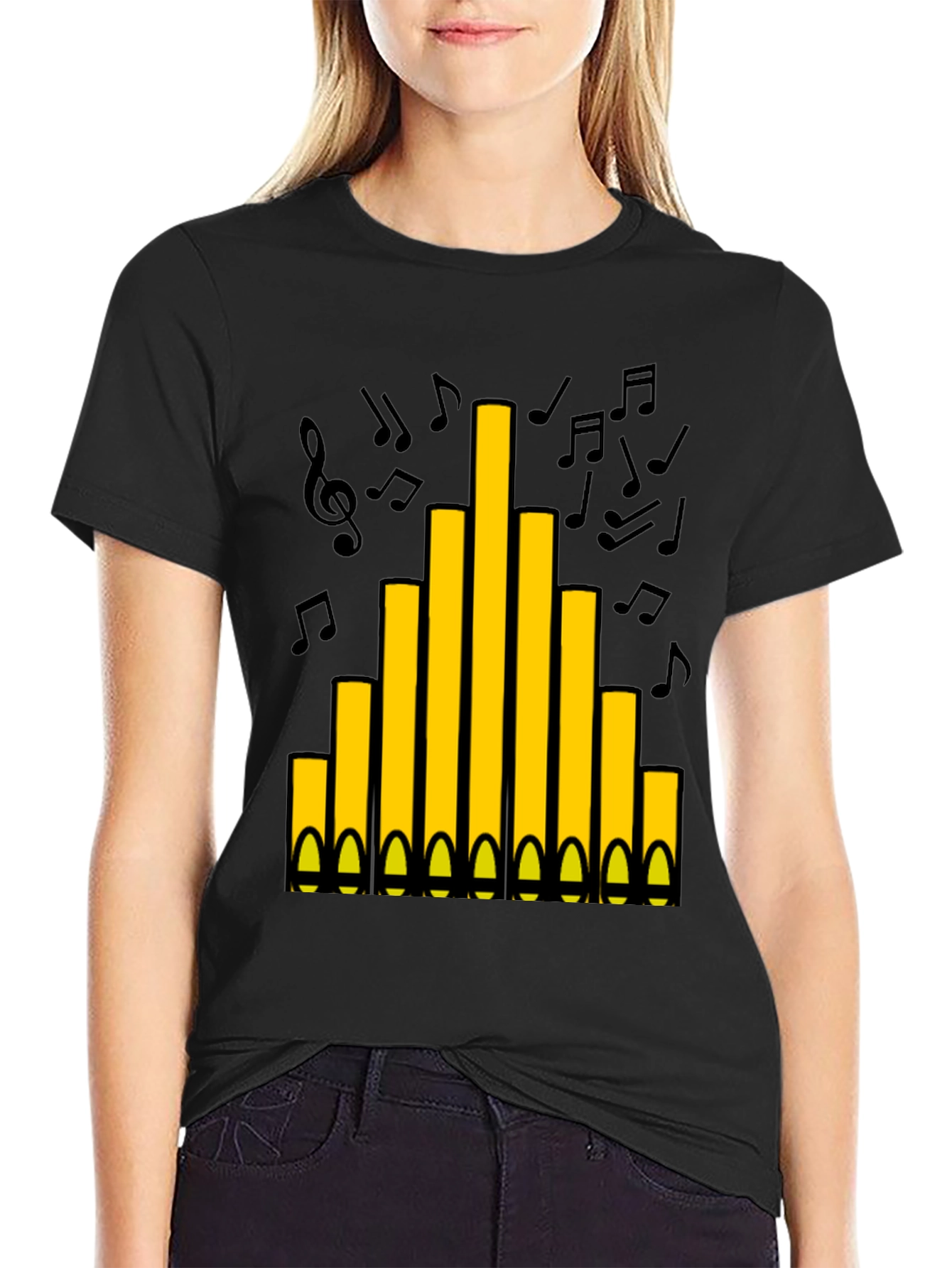 Organ Pipes T-Shirt - Musical Instrument Tee