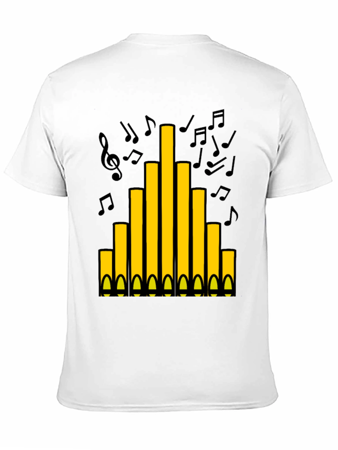 Organ Pipes T-Shirt - Musical Instrument Tee
