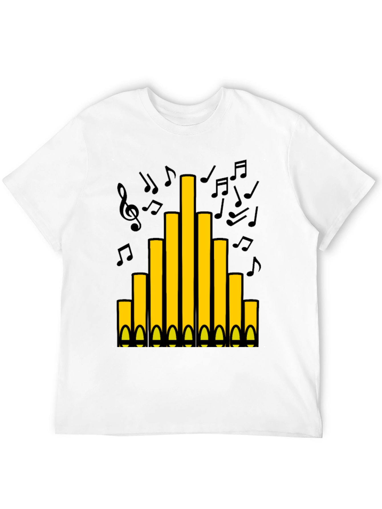 Organ Pipes T-Shirt - Musical Instrument Tee