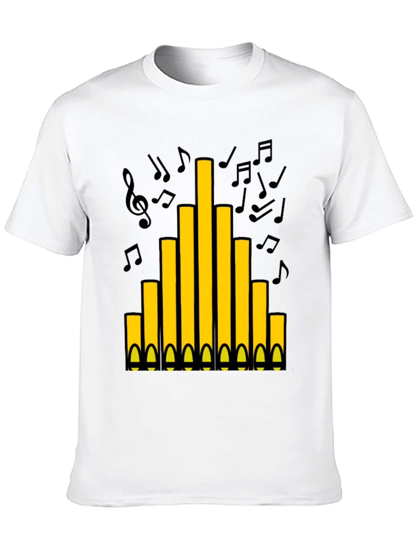 Organ Pipes T-Shirt - Musical Instrument Tee