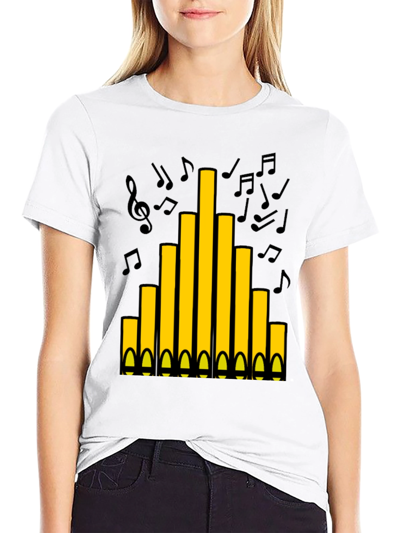Organ Pipes T-Shirt - Musical Instrument Tee