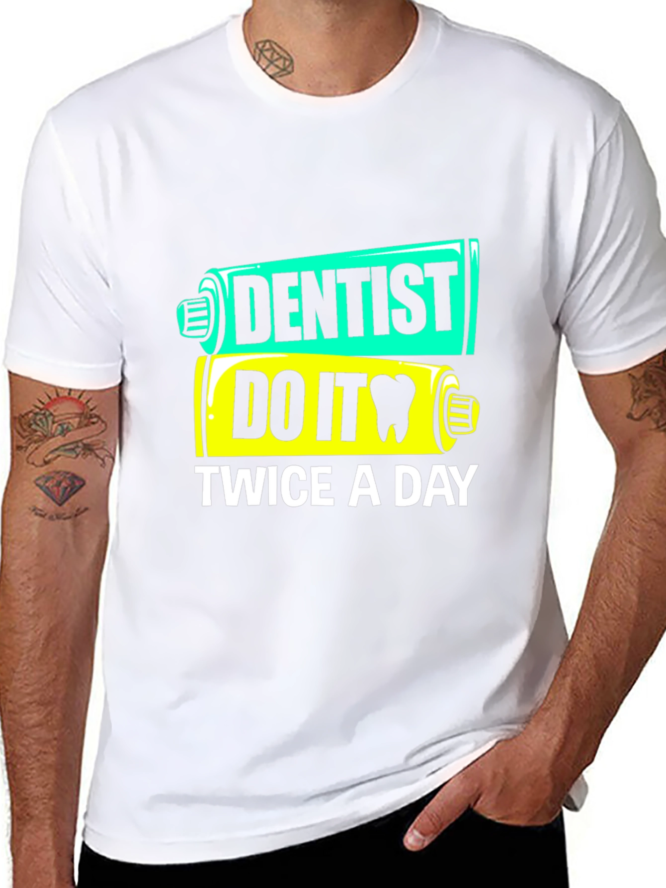 Dentist Do It Twice a Day Funny T-Shirt