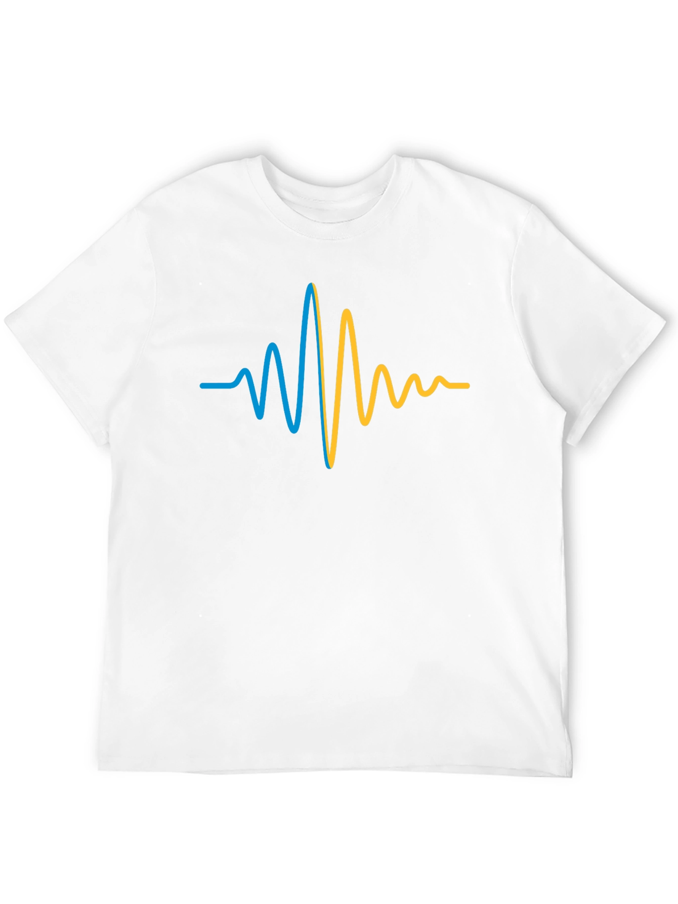 Ukraine Heartbeat T-Shirt - Black Cotton Tee