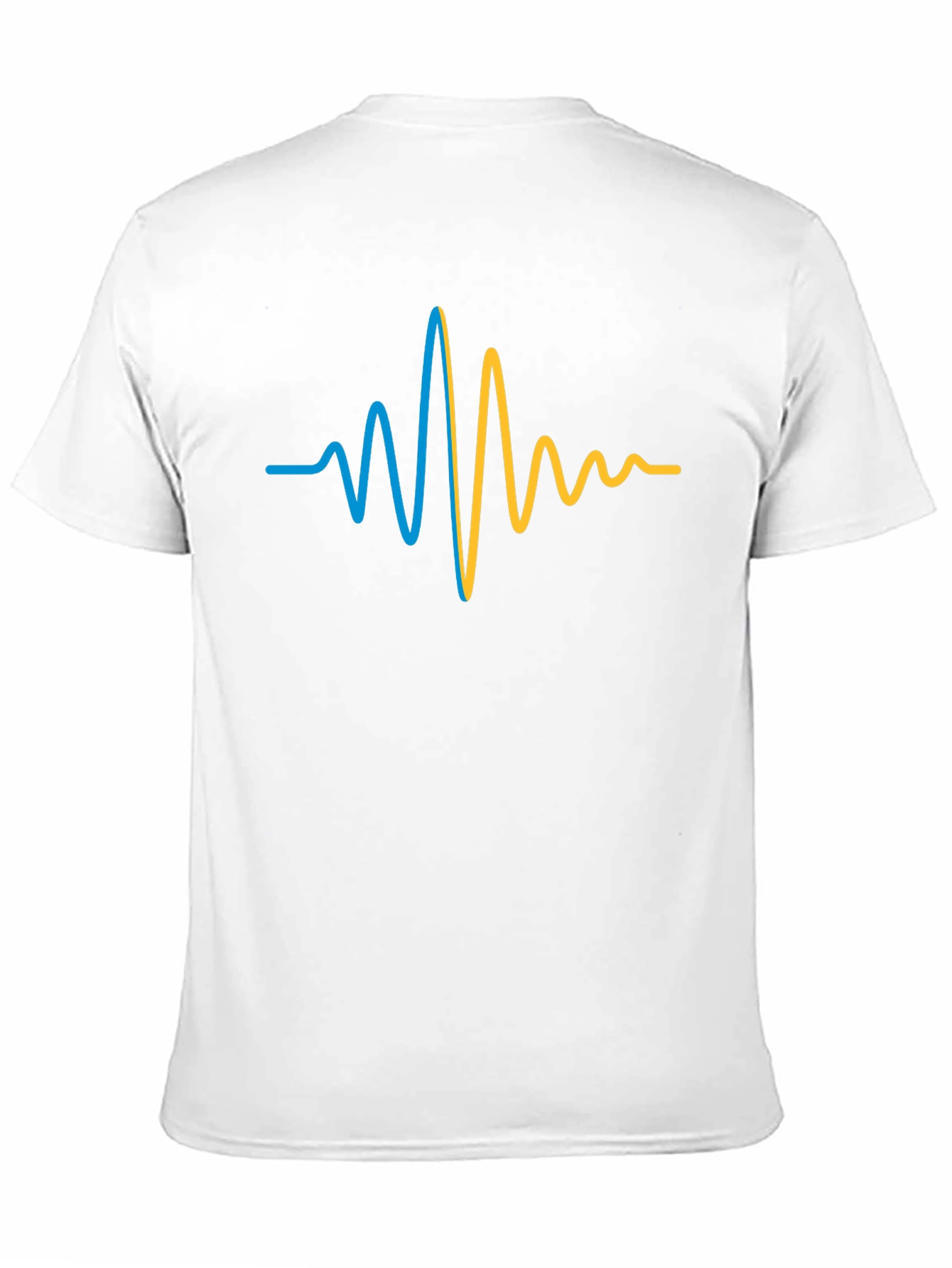 Ukraine Heartbeat T-Shirt - Black Cotton Tee