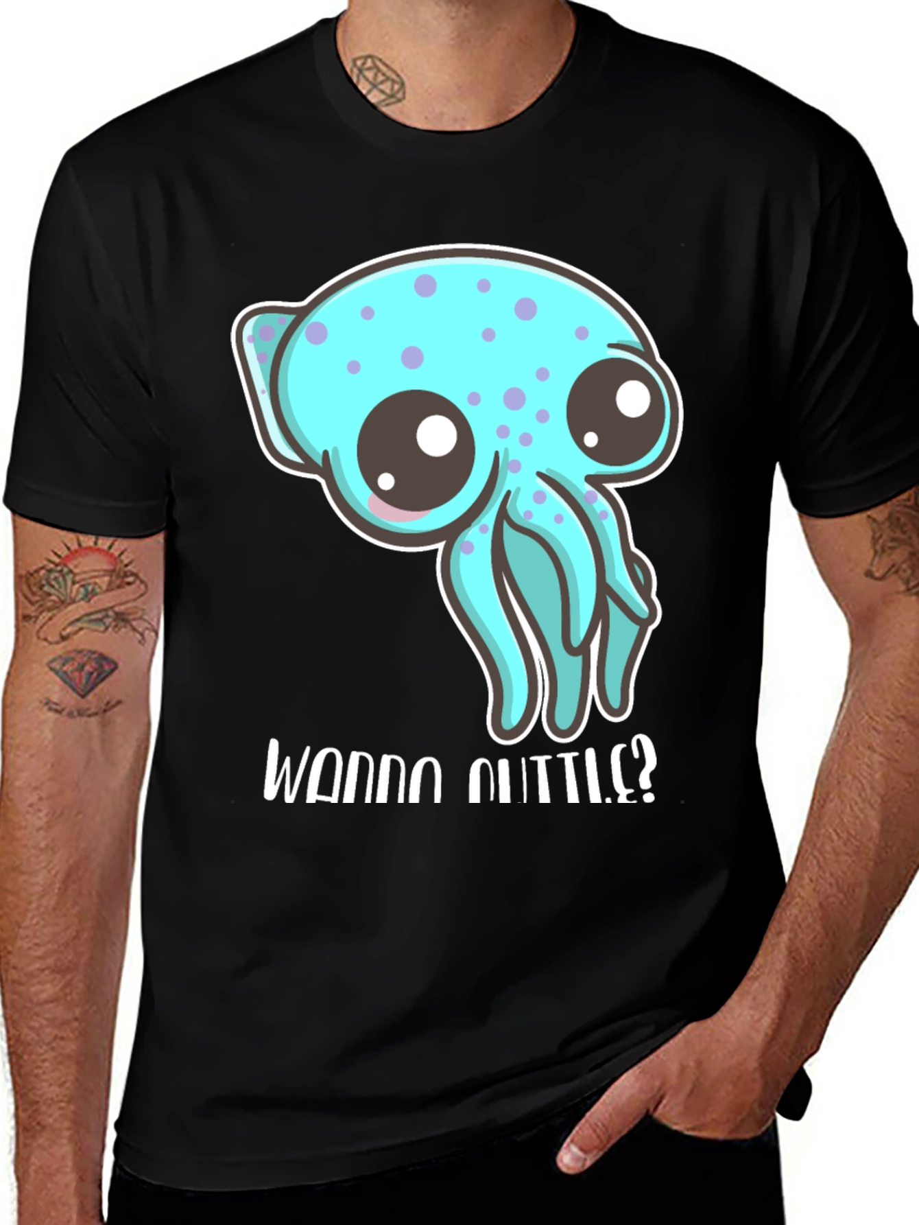 Cute Octopus T-Shirt - Wanna Cuddle?