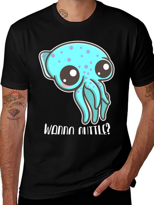 Cute Octopus T-Shirt - Wanna Cuddle?