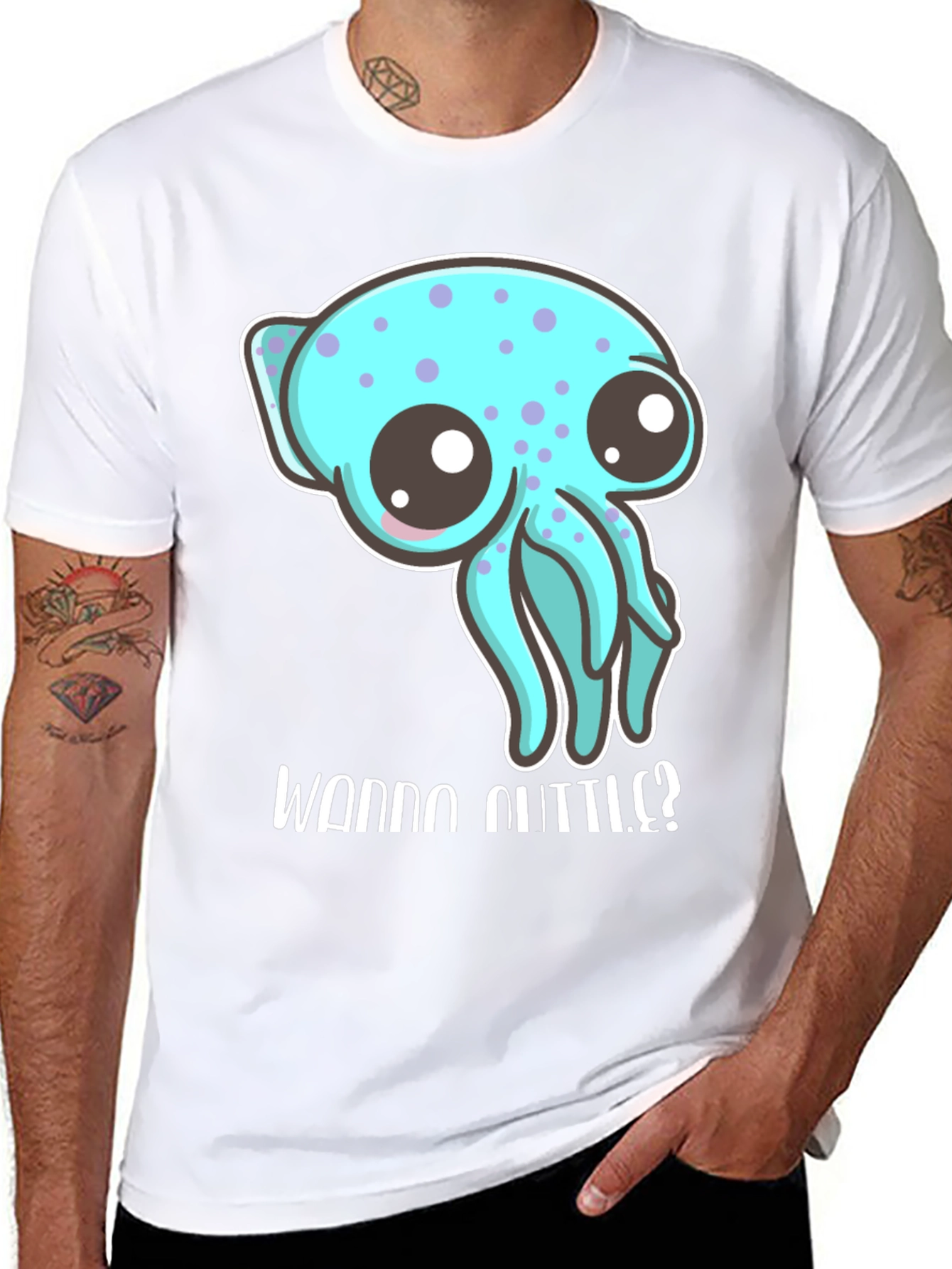 Cute Octopus T-Shirt - Wanna Cuddle?