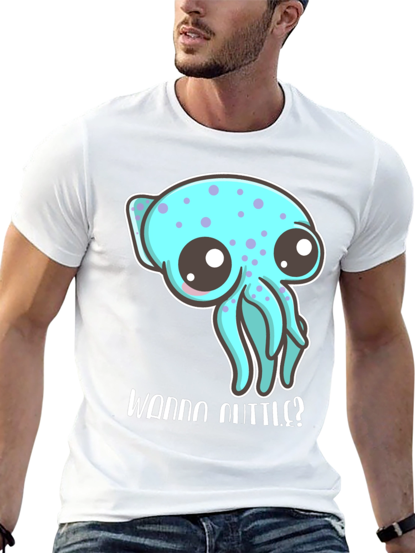 Cute Octopus T-Shirt - Wanna Cuddle?
