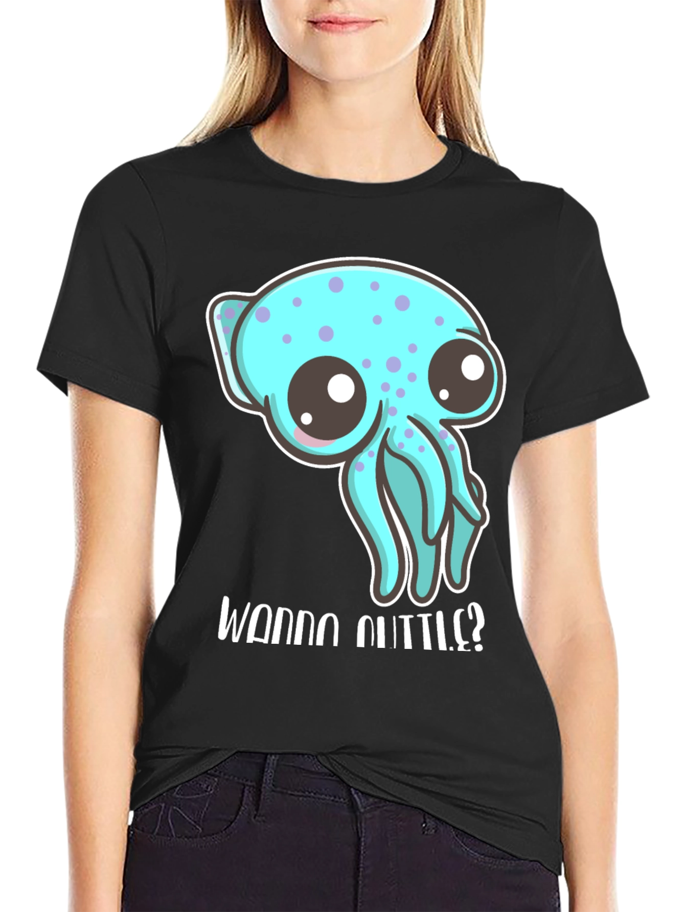 Cute Octopus T-Shirt - Wanna Cuddle?