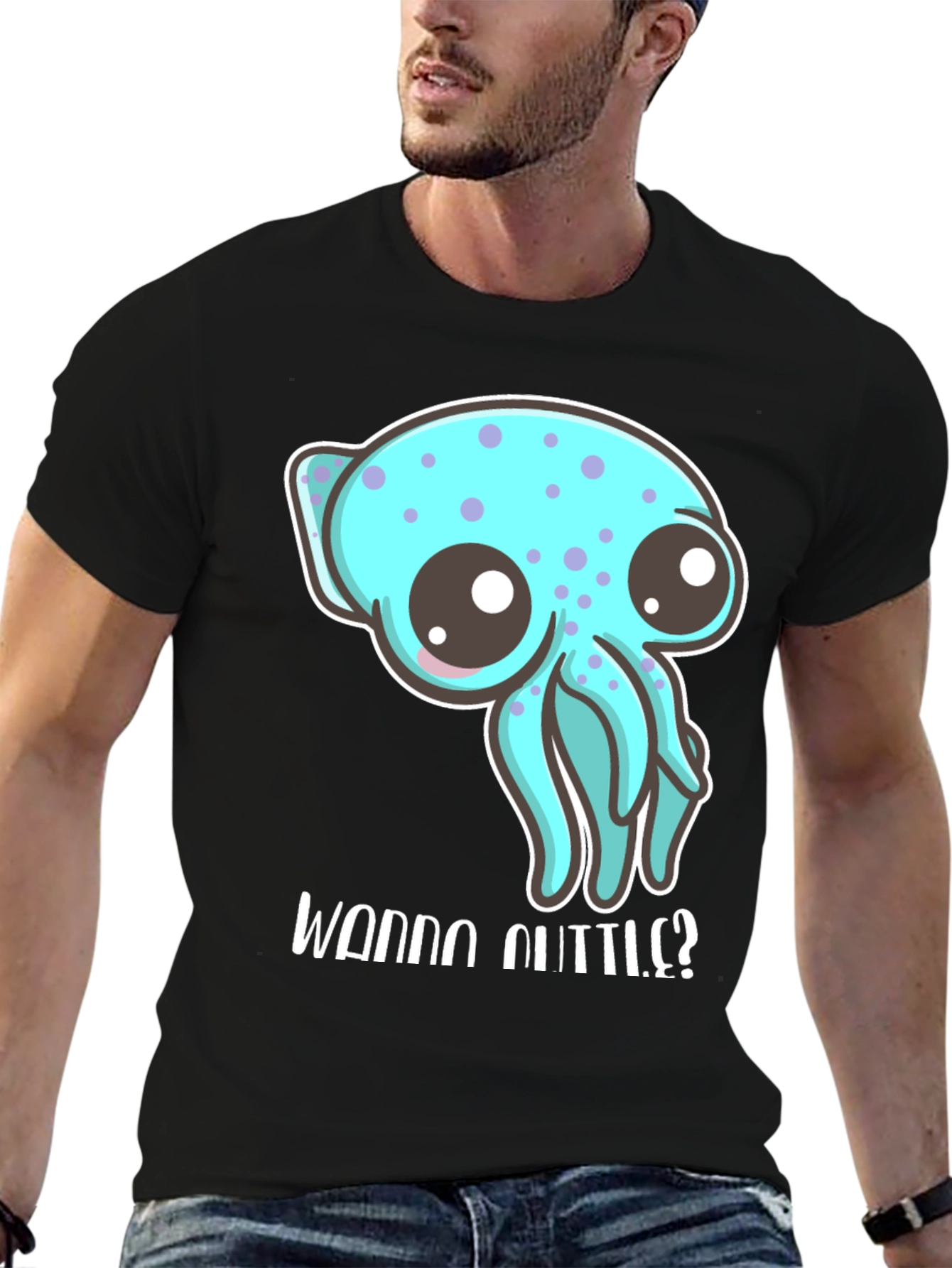 Cute Octopus T-Shirt - Wanna Cuddle?