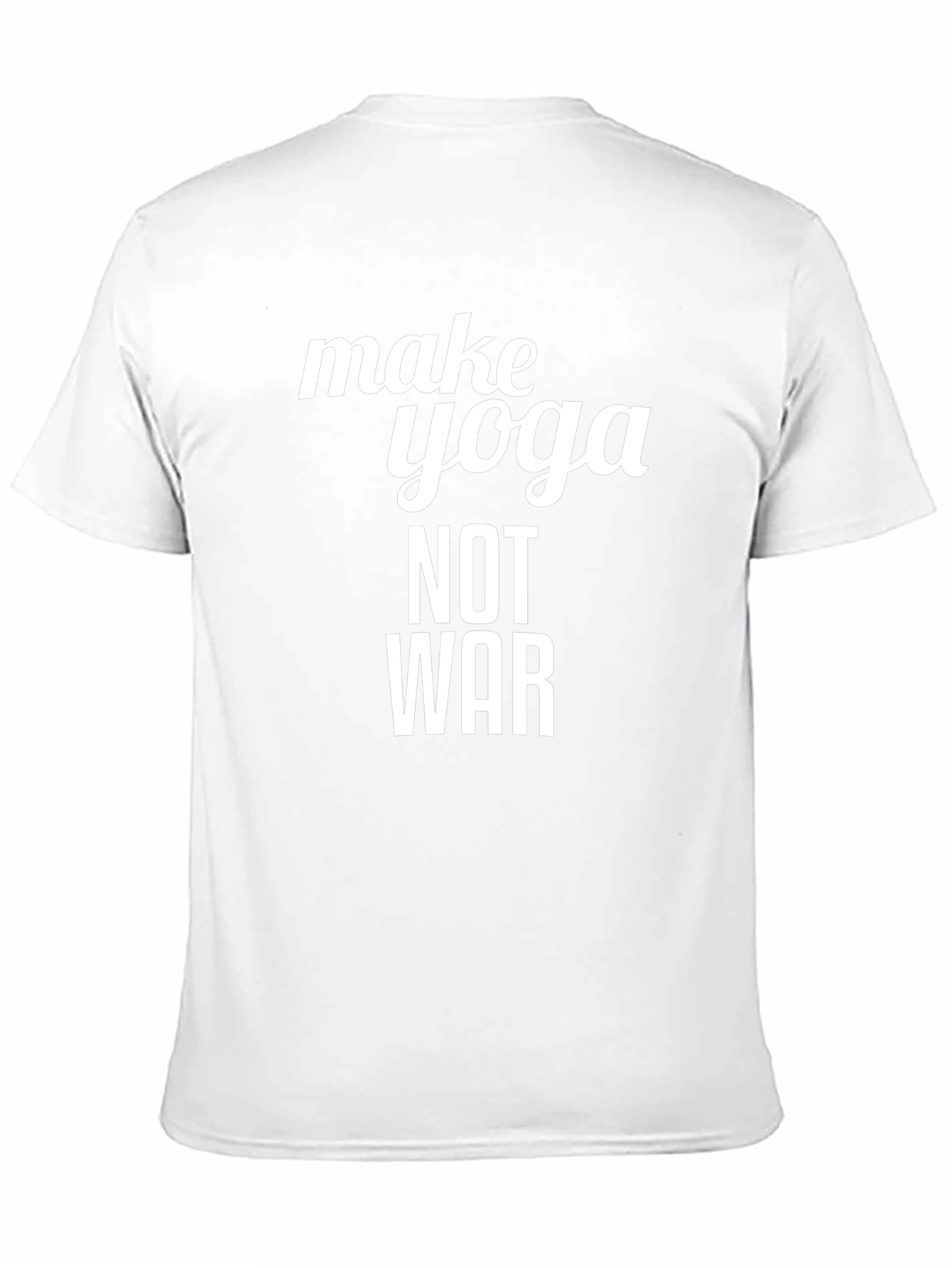 Make Yoga Not War Black T-Shirt