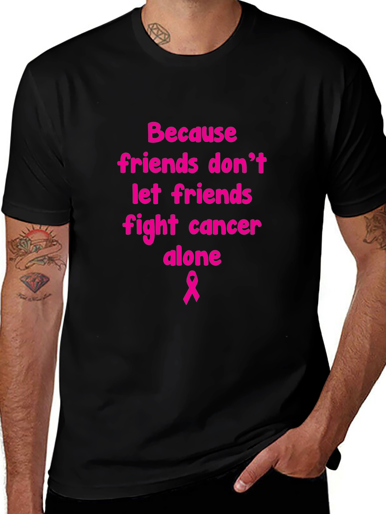 Pink Ribbon Cancer Awareness Tee