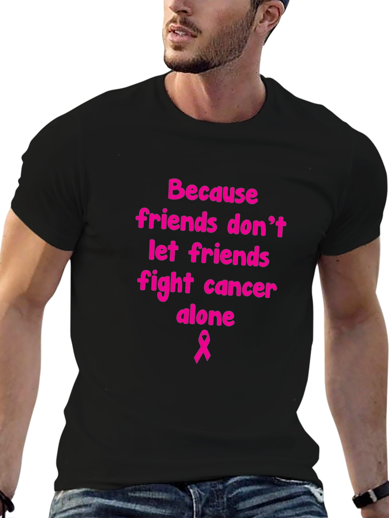 Pink Ribbon Cancer Awareness Tee