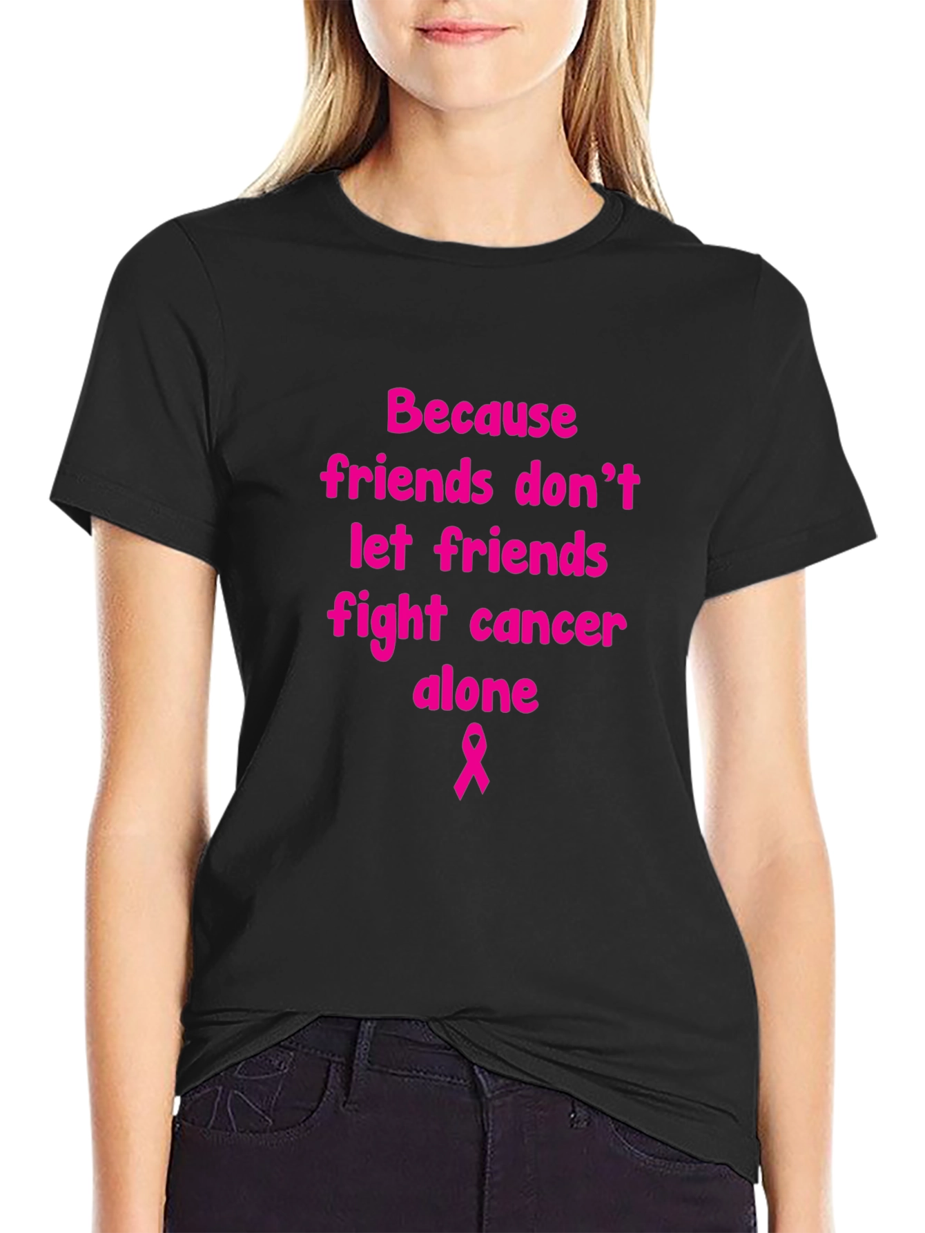 Pink Ribbon Cancer Awareness Tee