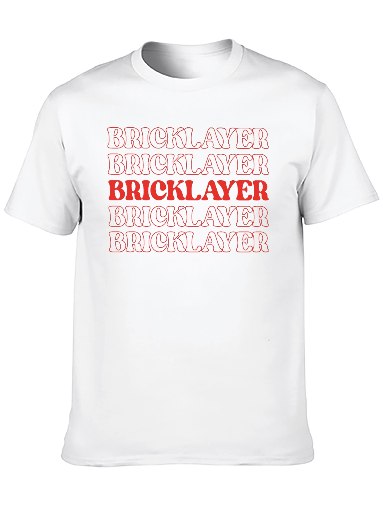 Bricklayer Text Graphic Black T-Shirt