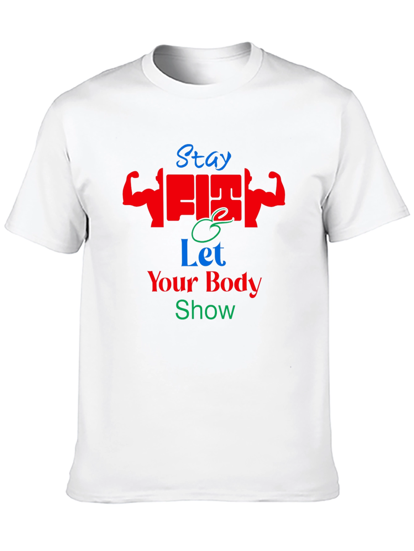 Stay Fit Graphic T-Shirt - Black