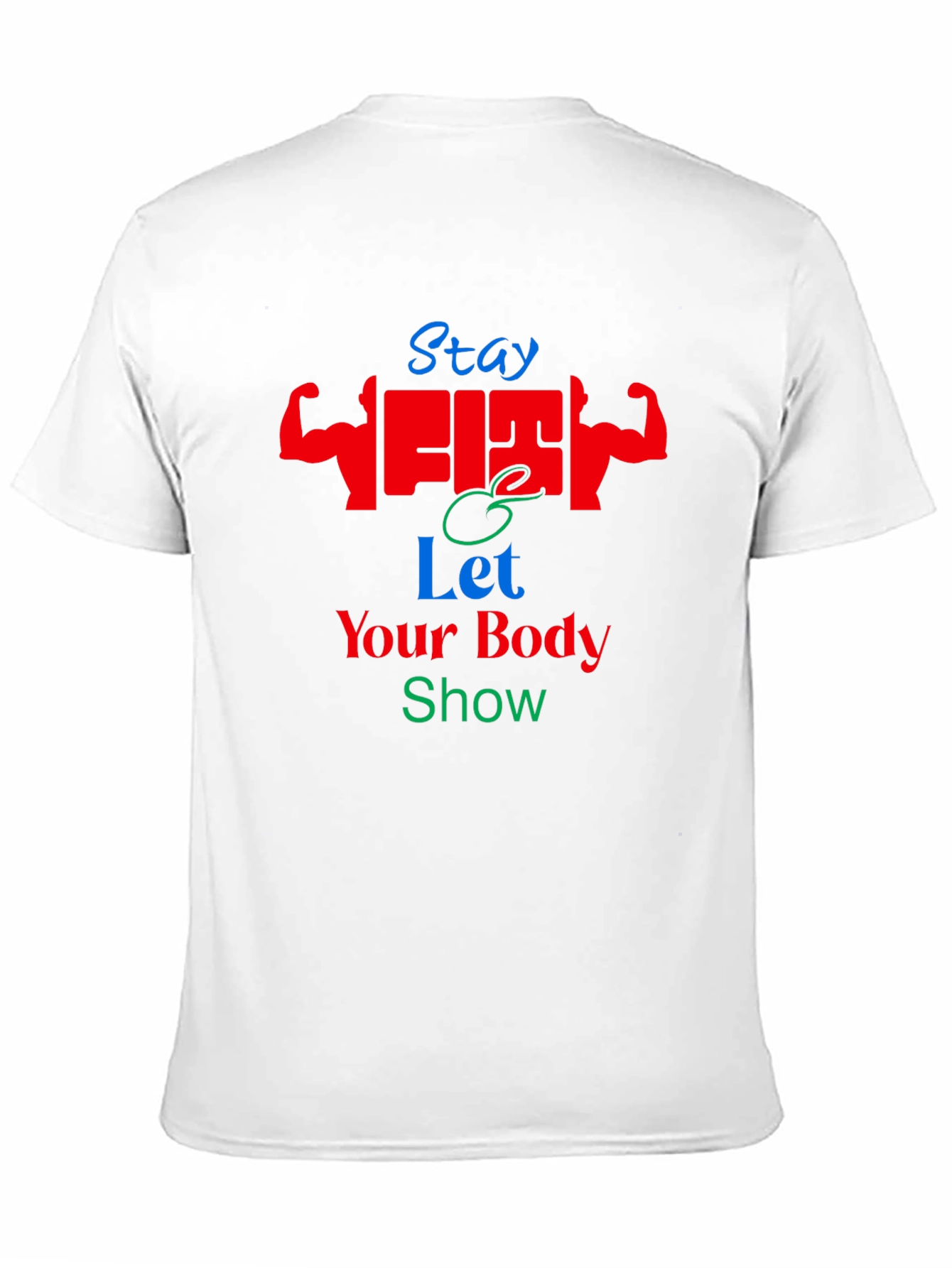 Stay Fit Graphic T-Shirt - Black