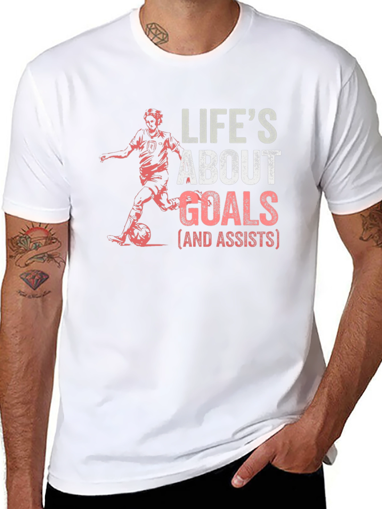Lifes About Goals Black T-Shirt