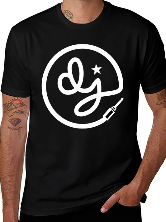 DJ Star Logo Black T-Shirt - Music Lovers Tee