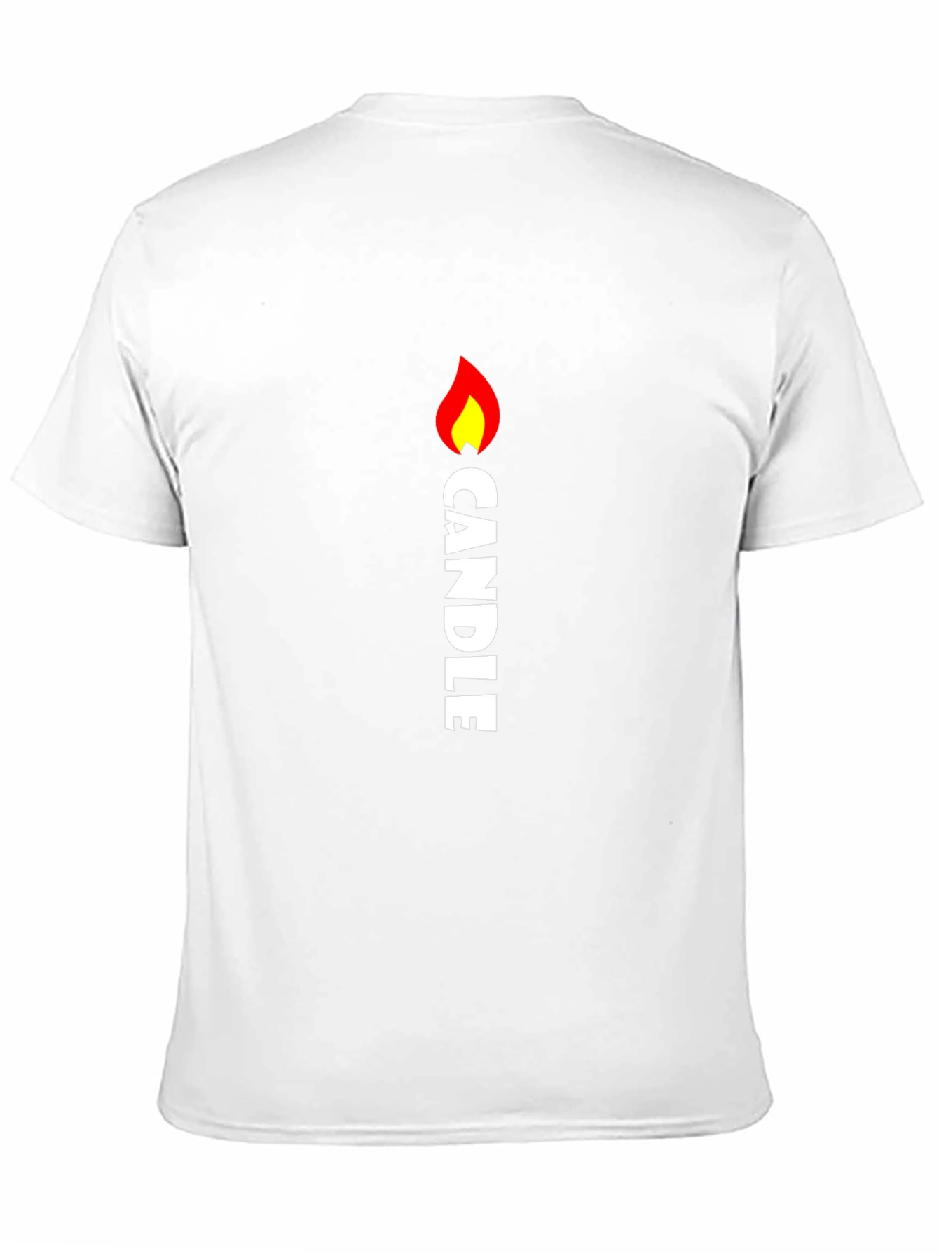 Candle Flame Graphic Tee - Black