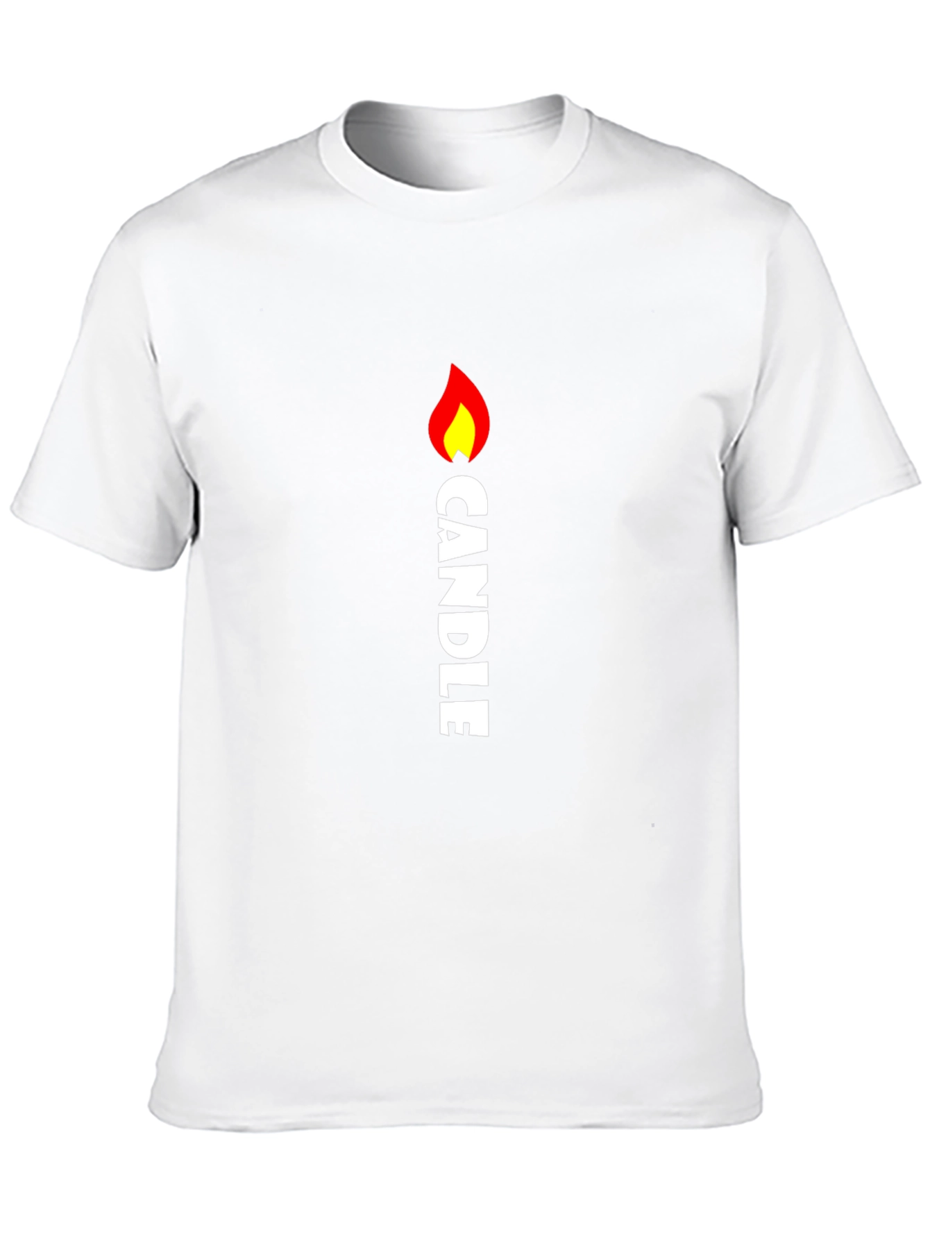 Candle Flame Graphic Tee - Black