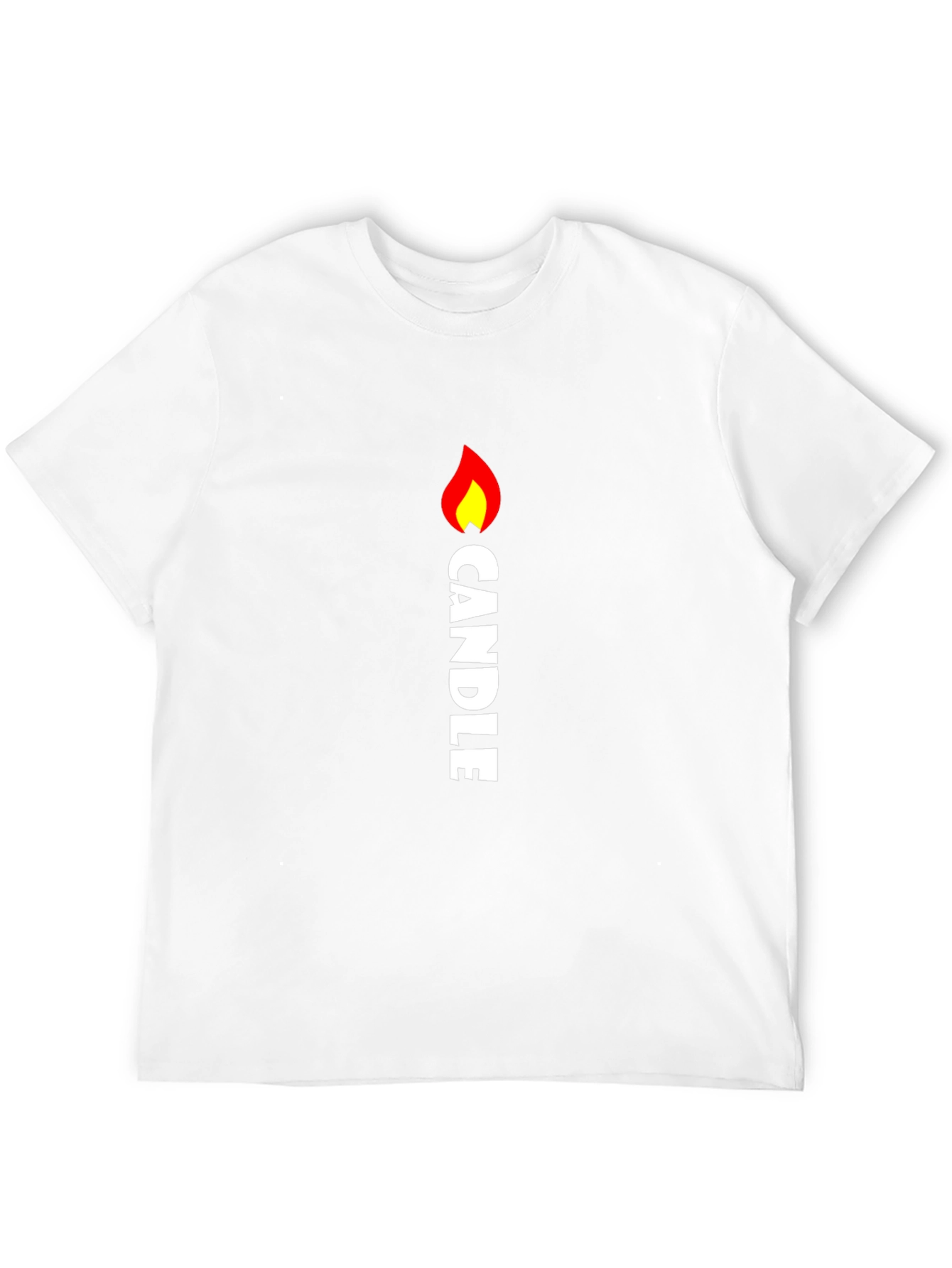 Candle Flame Graphic Tee - Black
