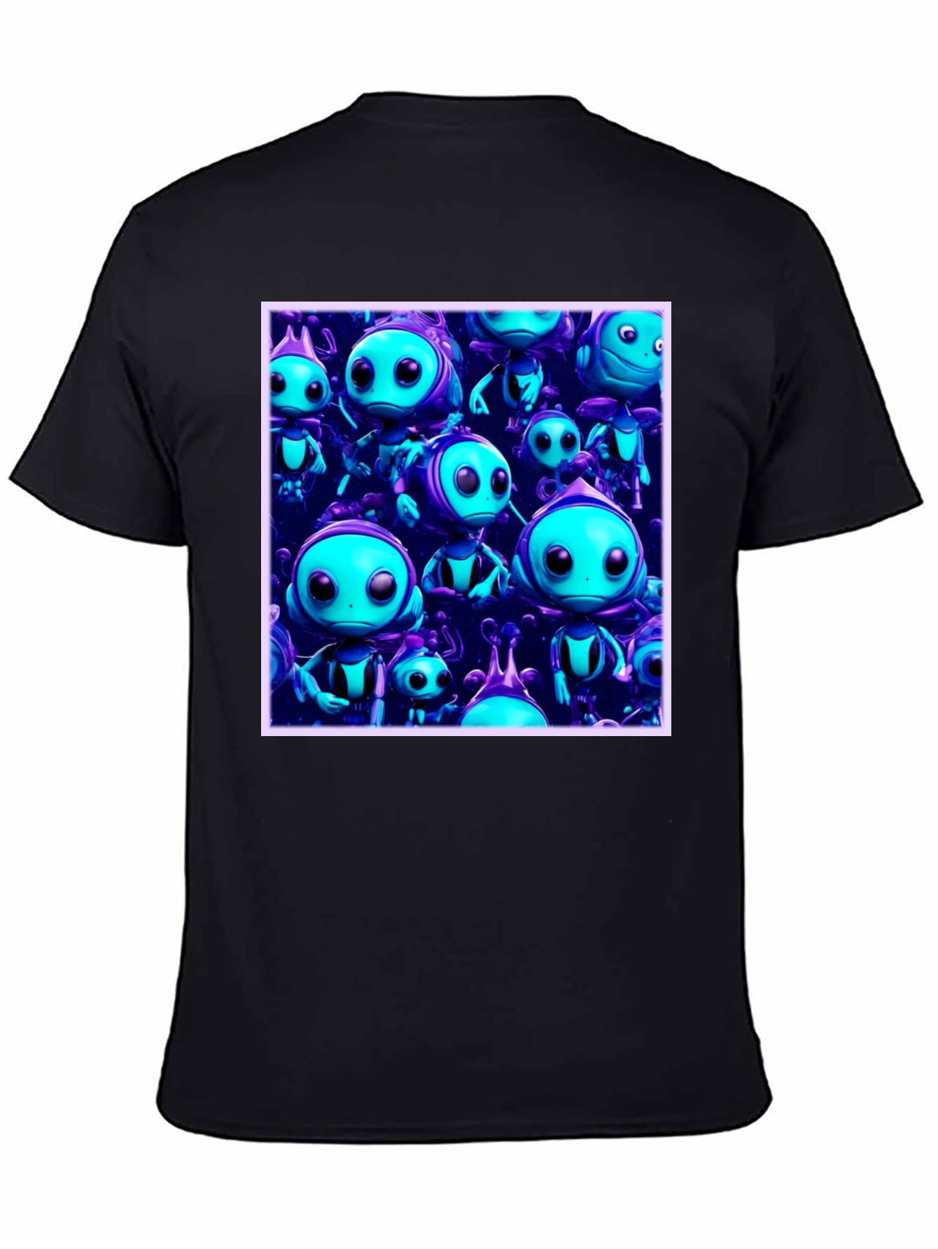 Funky Alien Graphic Tee - Black