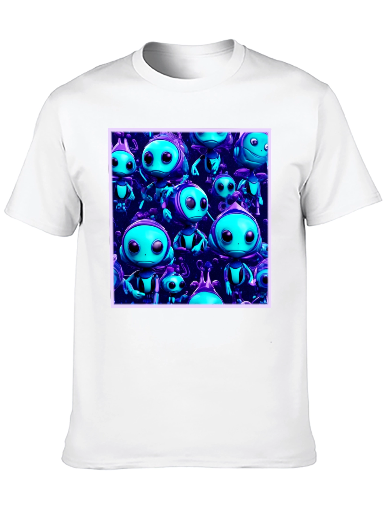 Funky Alien Graphic Tee - Black