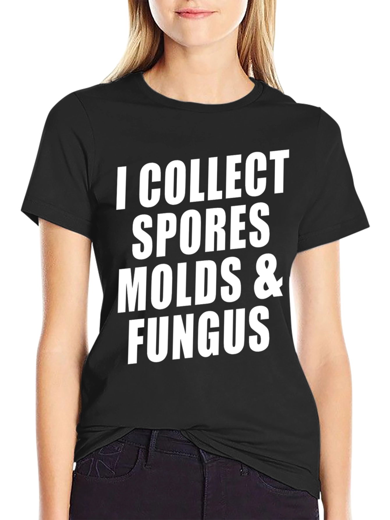 I Collect Spores Molds & Fungus Black T-Shirt
