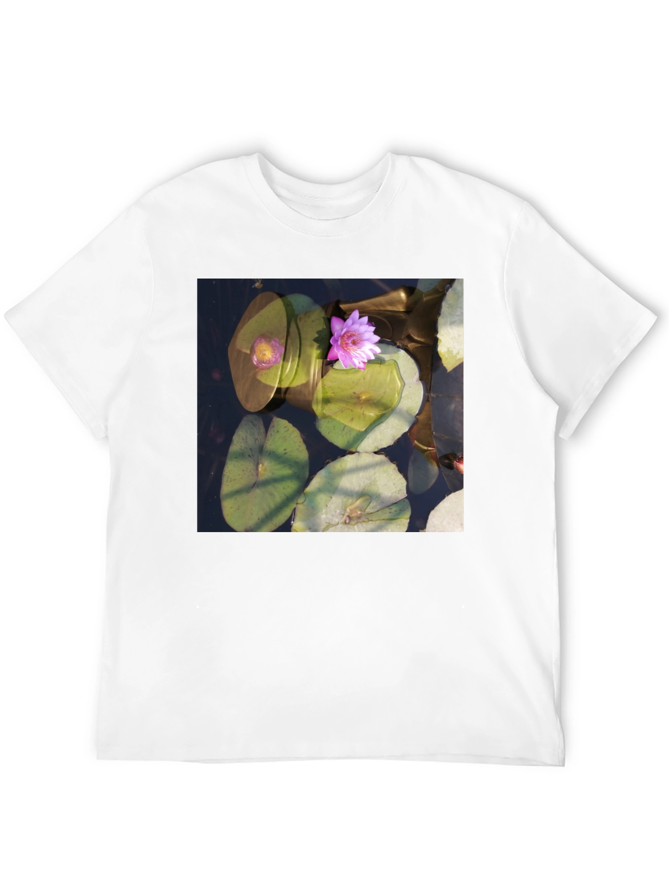 Lotus Pond Graphic Tee - Nature Inspired Design