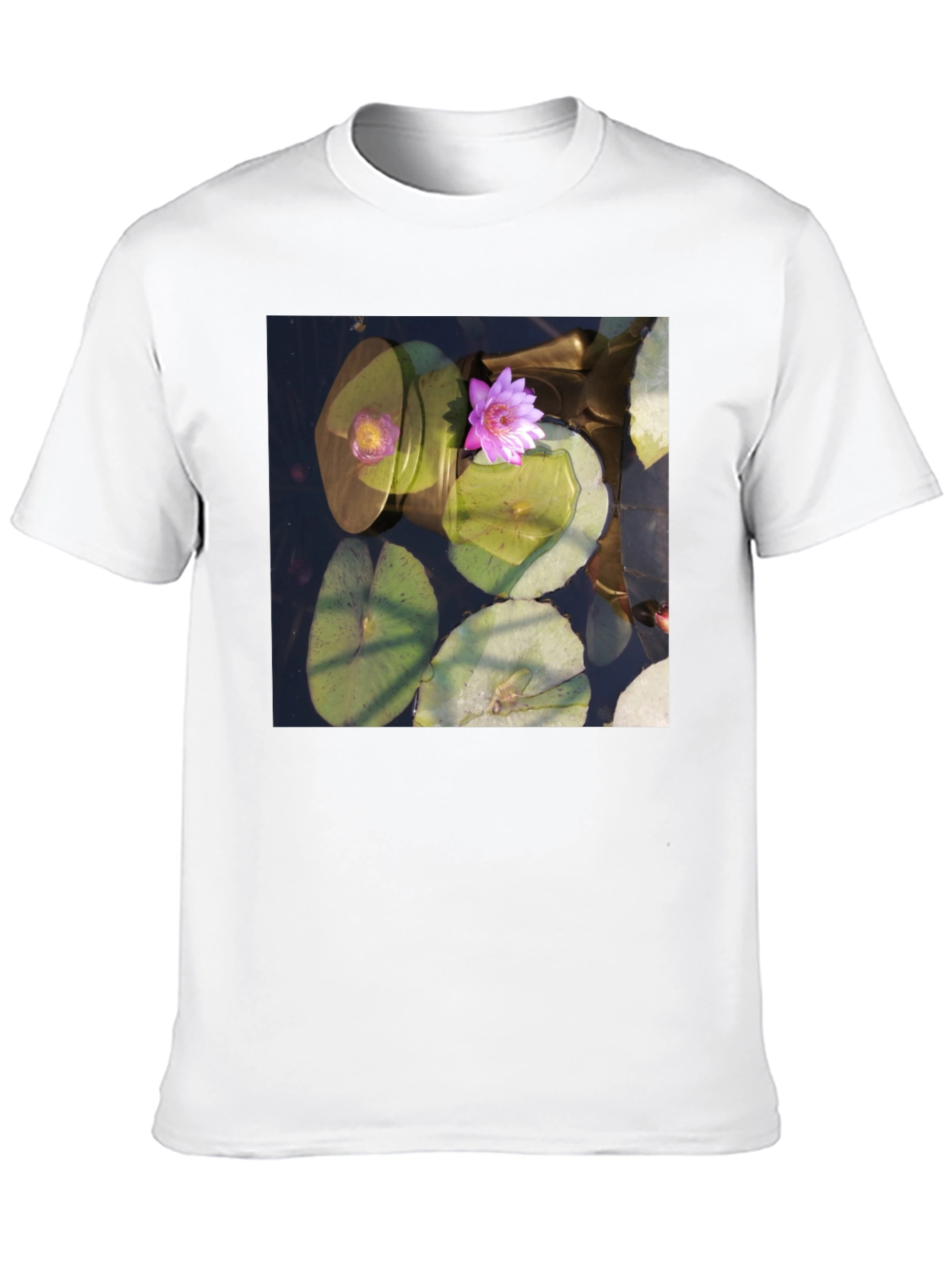 Lotus Pond Graphic Tee - Nature Inspired Design