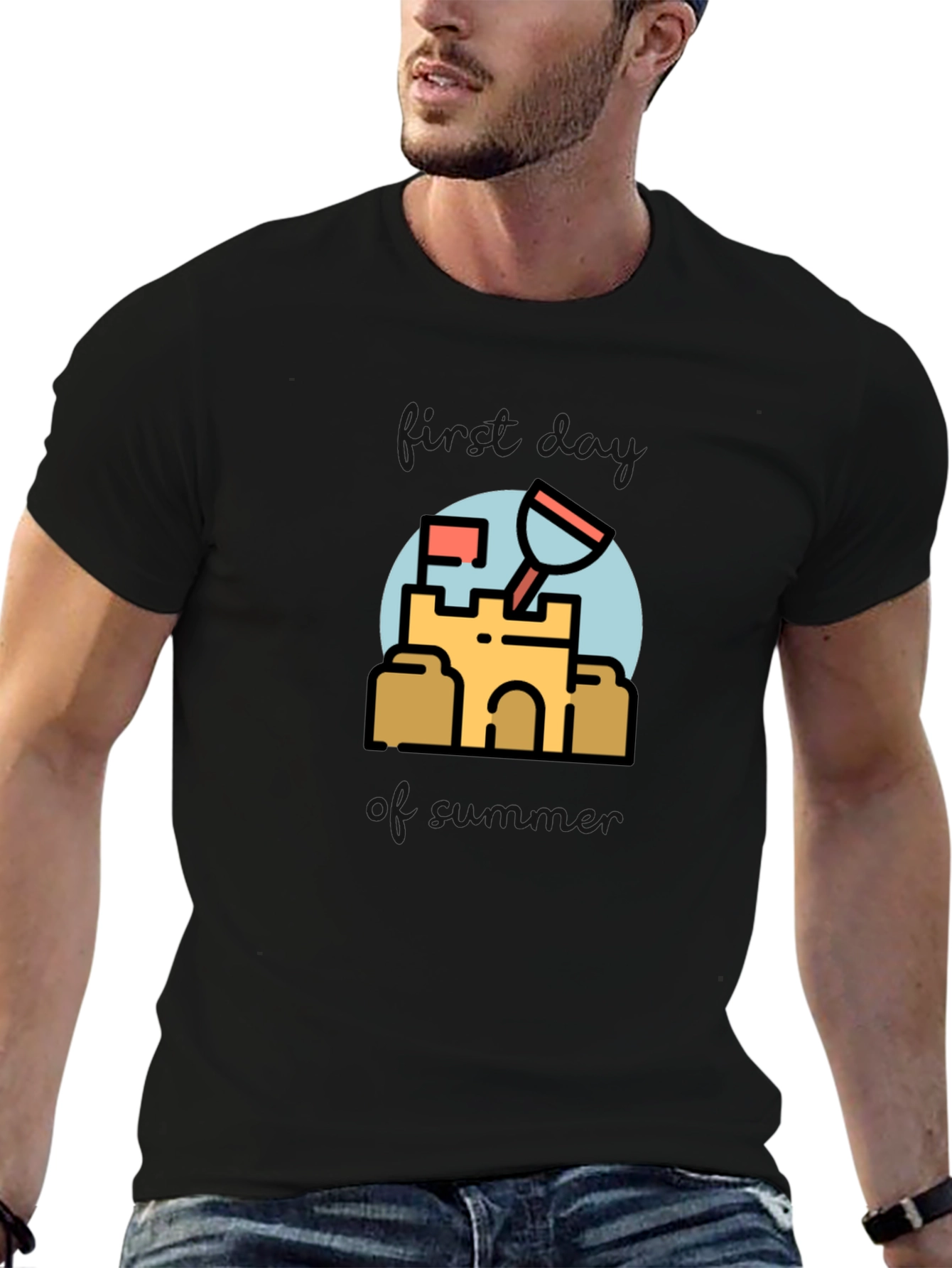 Sandcastle T-Shirt - Beach Fun Design
