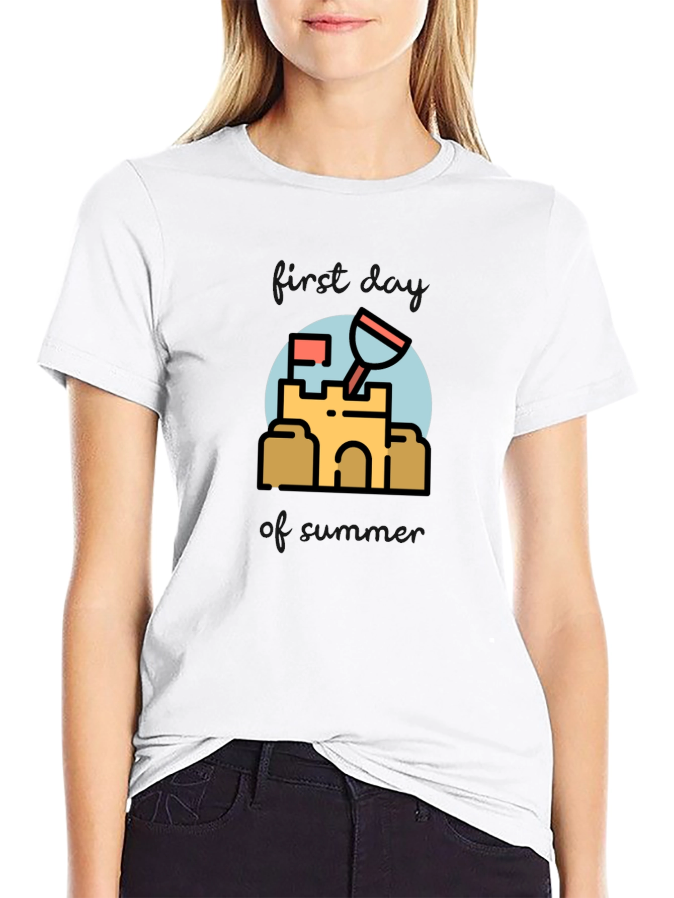 Sandcastle T-Shirt - Beach Fun Design