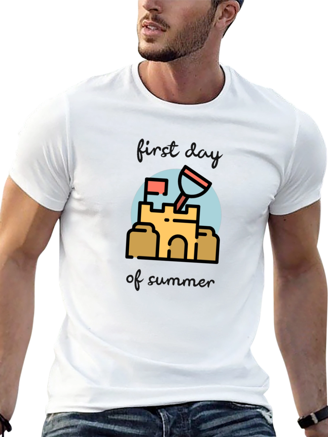Sandcastle T-Shirt - Beach Fun Design