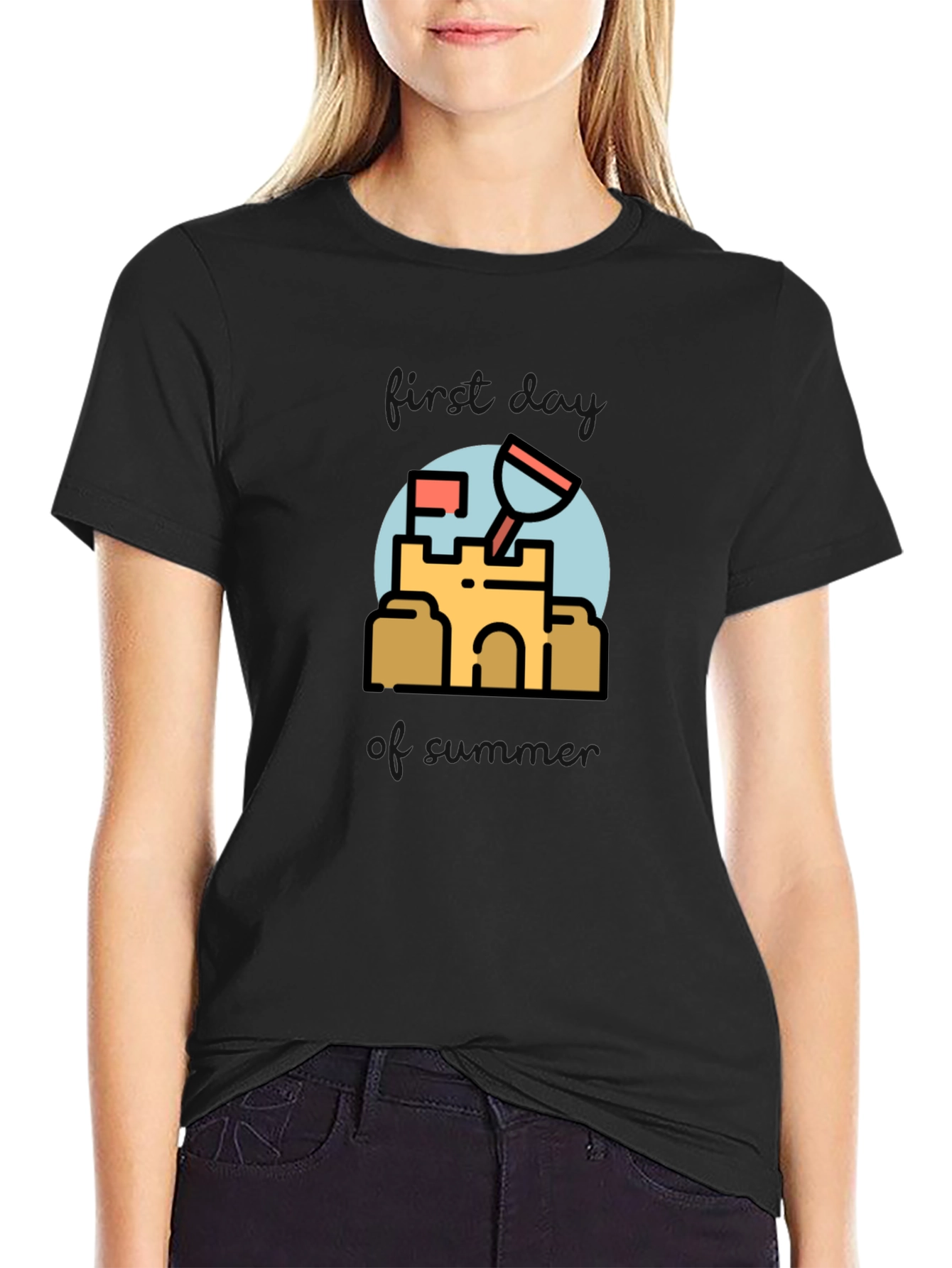 Sandcastle T-Shirt - Beach Fun Design