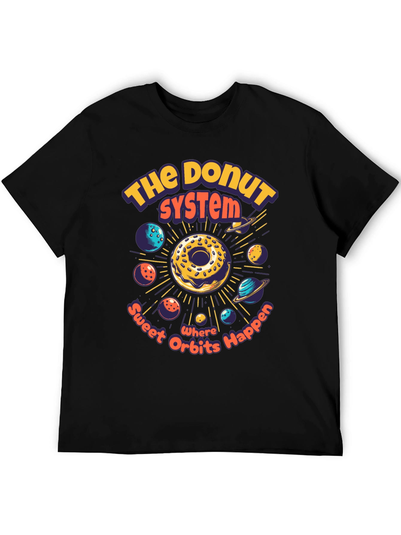 Donut System Graphic T-Shirt - Sweet Orbits!