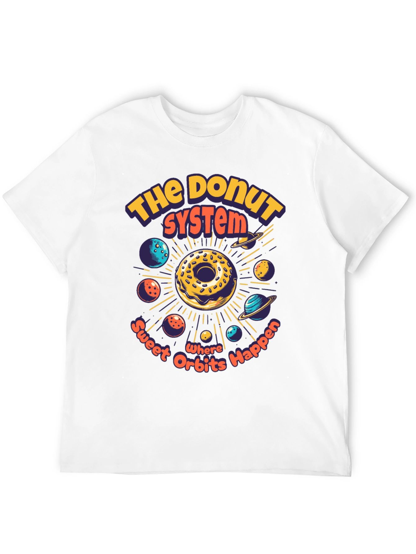 Donut System Graphic T-Shirt - Sweet Orbits!