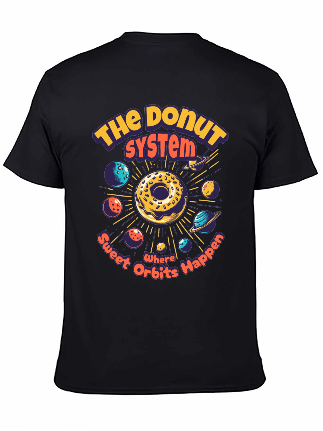 Donut System Graphic T-Shirt - Sweet Orbits!