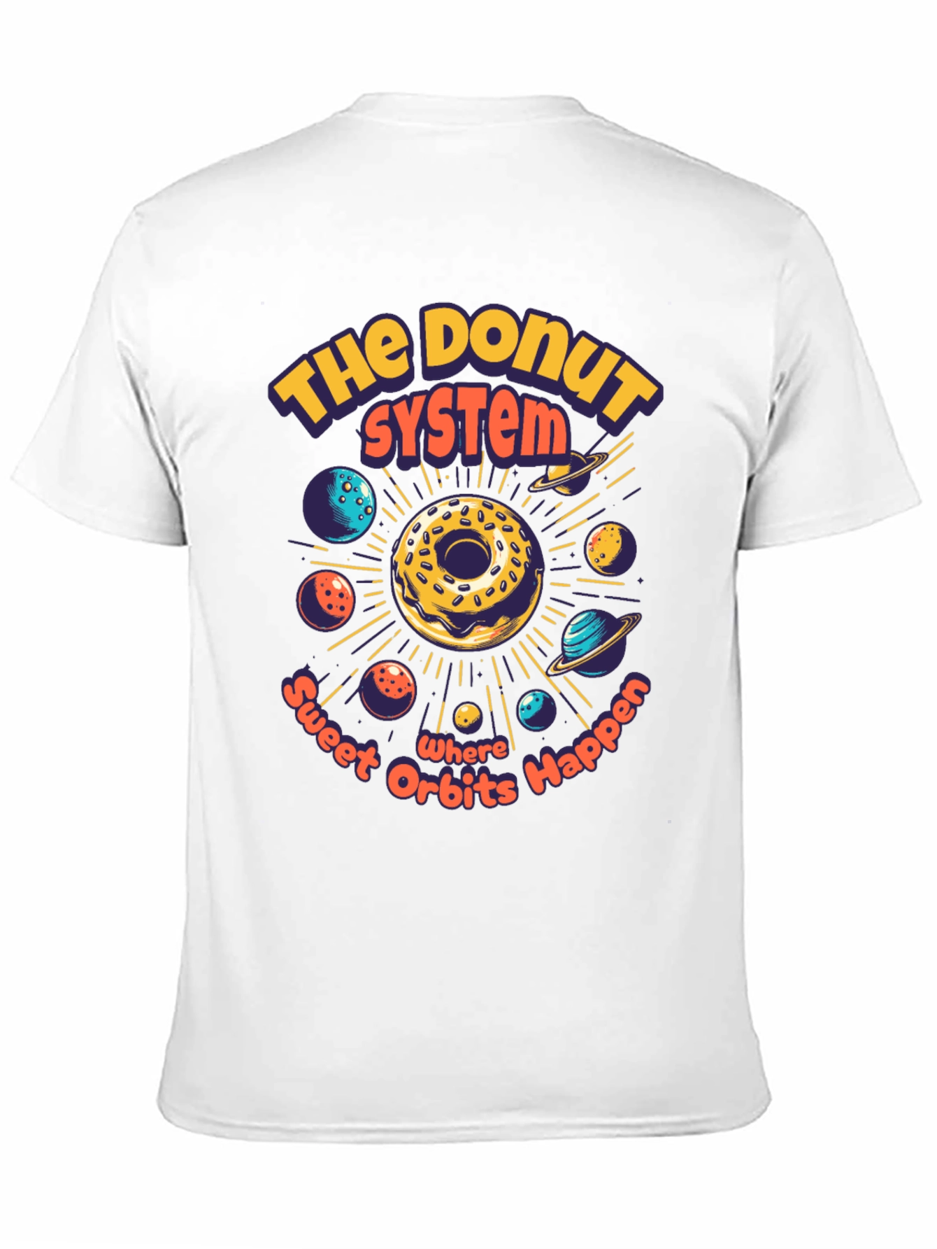 Donut System Graphic T-Shirt - Sweet Orbits!